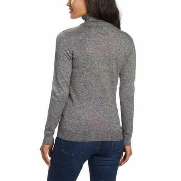 Andrew Marc Ladies' Turtleneck Top (L, Grey) - Picture 2 of 3
